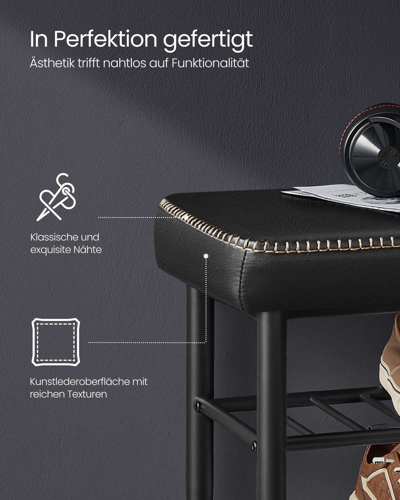 Ekho -Kollektion - Schuhe Bank - modern und stilvoll