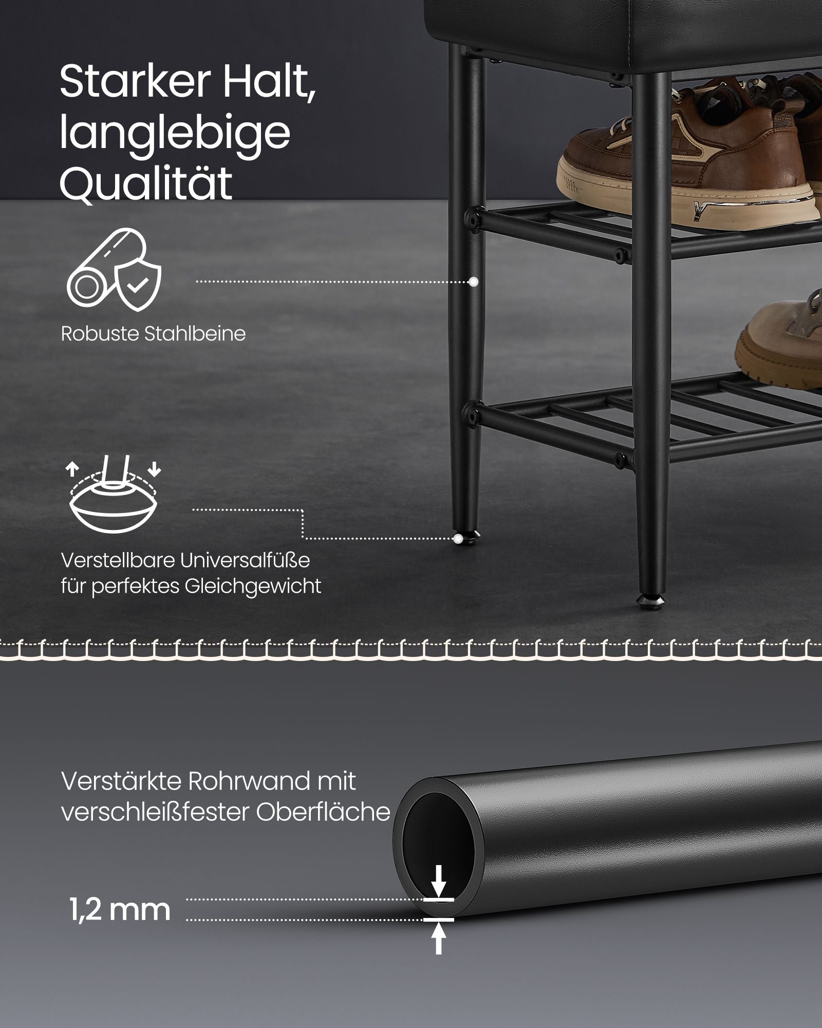 Ekho -Kollektion - Schuhe Bank - modern und stilvoll