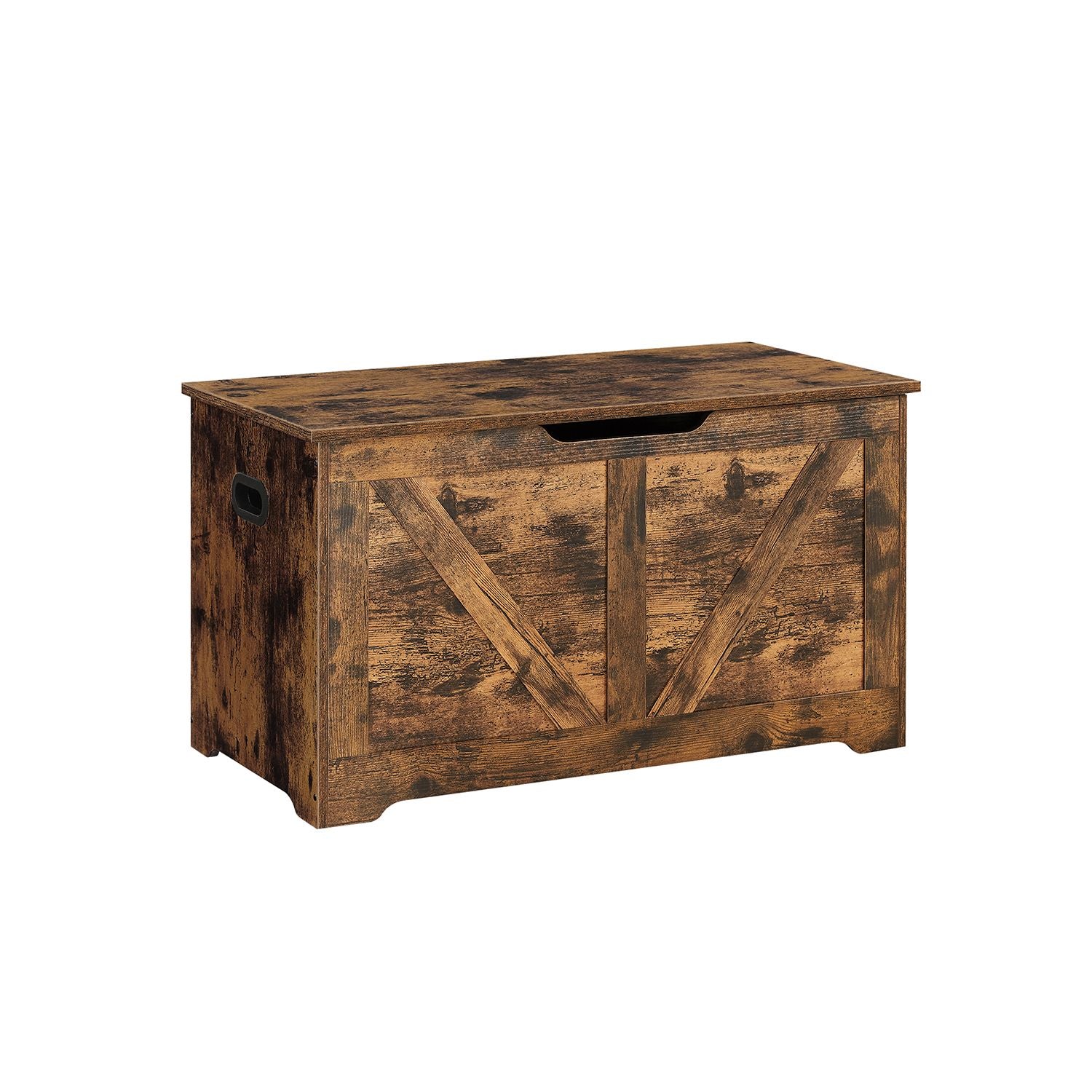 Bank - mit Stauraum - Scheunenstil - Vintage Brown