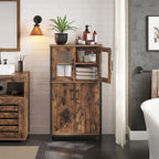 Badezimmermöbel - Kommode - Lagerschrank - Verstellbares Tafel - Stahlrahmen