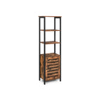 Hochschrank - mit 4 offenen Regalen