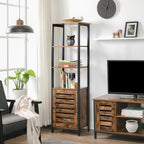 Hochschrank - mit 4 offenen Regalen