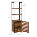 Hochschrank - mit 4 offenen Regalen