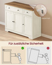 Keukenkast - 107 cm Breed - 2 Lades - 3 Deuren - Vintage Wit