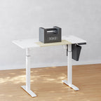 SIT STEIL TECHTECH DECK - Computertabelle - Höhe einstellbar - mit Rädern - 120 cm x 60 cm - Weiß