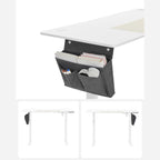 SIT STEIL TECHTECH DECK - Computertabelle - Höhe einstellbar - mit Rädern - 120 cm x 60 cm - Weiß