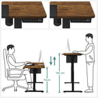 Sitz-/Steh-Schreibtisch – Computertisch – höhenverstellbar