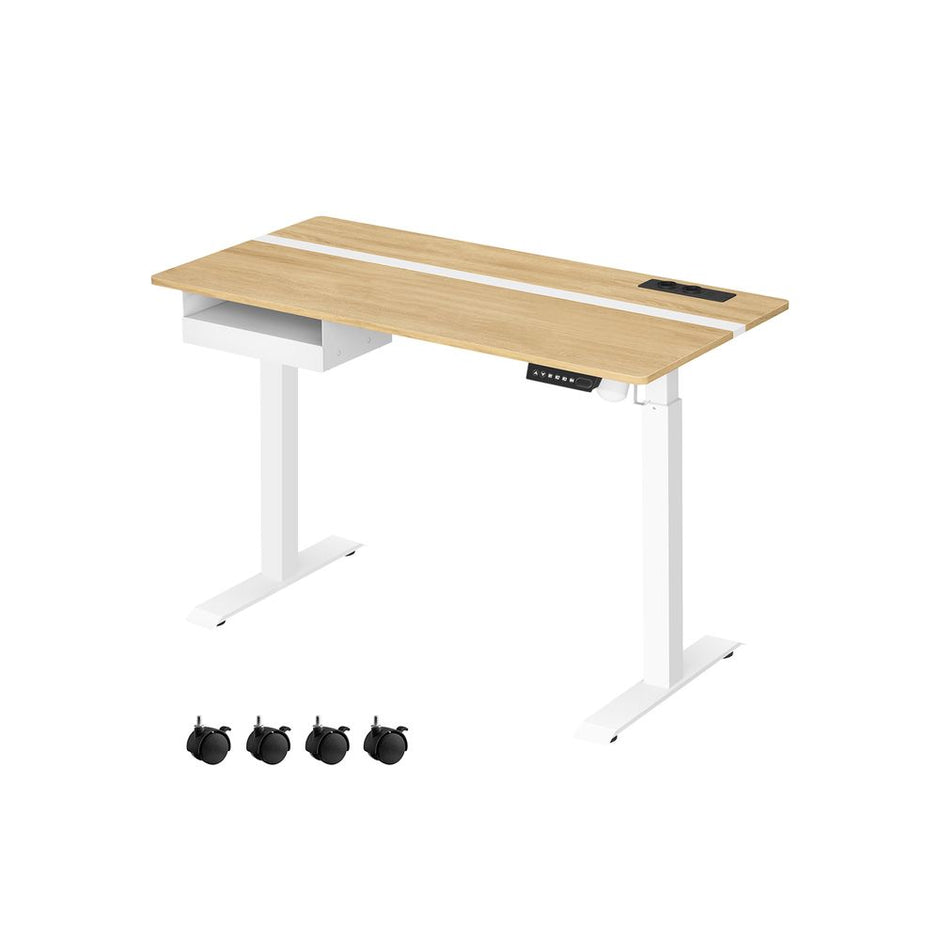Elektrischer Schreibtisch – höhenverstellbar – mit Sockel