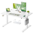 Elektrisch Zit-Sta Bureau - 120 x 80 cm - USB-C-Poort - Wit