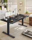 Bureau - In Hoogte Verstelbaar met Geheugenfunctie - Zit-Sta - Inktzwart en zwart - 180 x 80 x (72-120) cm