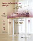 Bureau - In Hoogte Verstelbaar met Geheugenfunctie - Zit-Sta - Goudeiken en matwit - 180 x 80 x (72-120) cm