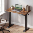 Elektrisch Zit-Sta Bureau - 80 x 50 cm - Geheugenfunctie - Vintage Bruin