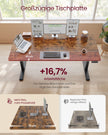 Bureau - In Hoogte Verstelbaar met Geheugenfunctie - Zit-Sta - Vintagebruin - 160 x 70 x (72-120) cm
