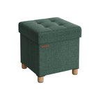 Bank - faltbar - mit Speicherplatz - 38 × 38 × 40 cm - Vintage Green