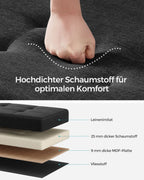Bank - mit Speicherplatz - Falten - Tinte schwarz