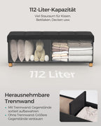 Bank - mit Speicherplatz - Falten - Tinte schwarz