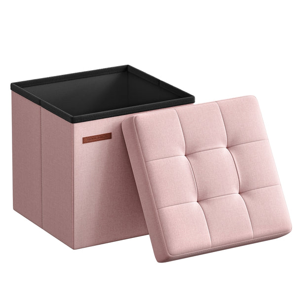Opbergkruk - 38 x 38 cm - Opvouwbaar - Draagvermogen tot 300 kg - Pastelroze