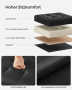 Sofa - 30 cm - mit Stauraum - Basic Black