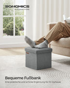 Sofa mit Stauraum - 30 cm - hellgrau