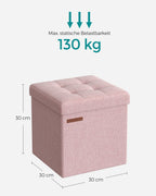Sofa - 30 cm - mit Stauraum - Pastellrosa