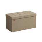 Bank - mit Speicherplatz - 38 × 76 × 38 cm - Camelbruin