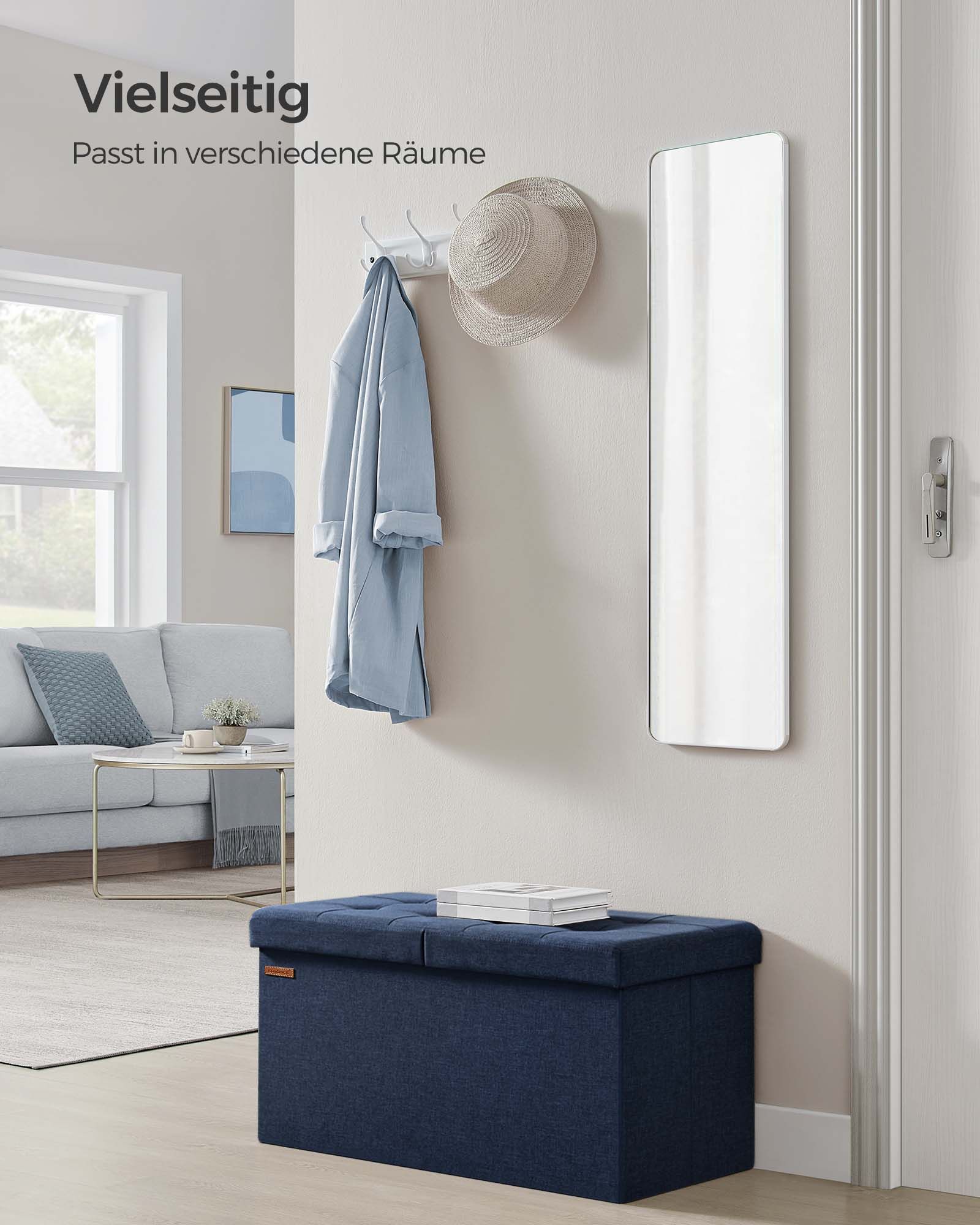 Sofa - mit Stauraum - 38 × 76 × 38 cm - Nachtblau