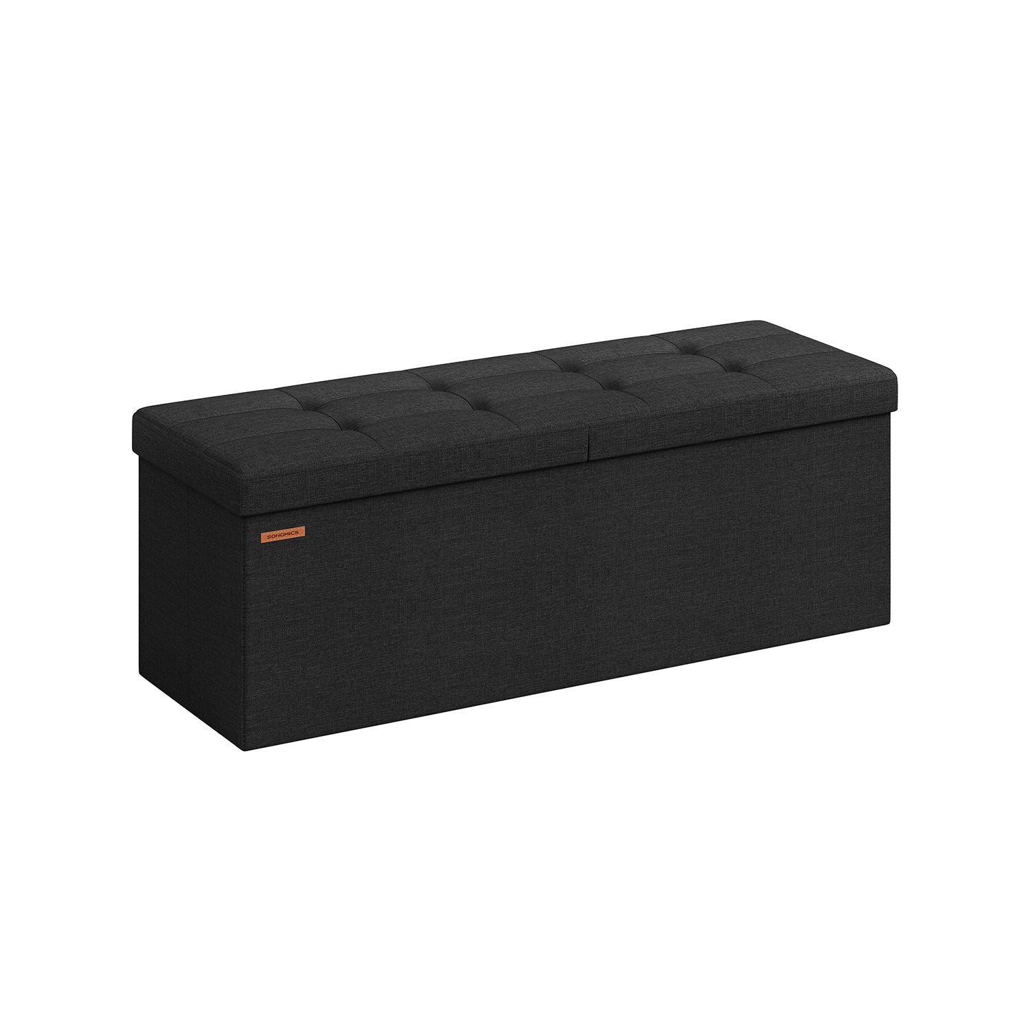 Sofa - mit Speicherplatz - 38 × 110 × 38 cm - Tintenschwarz