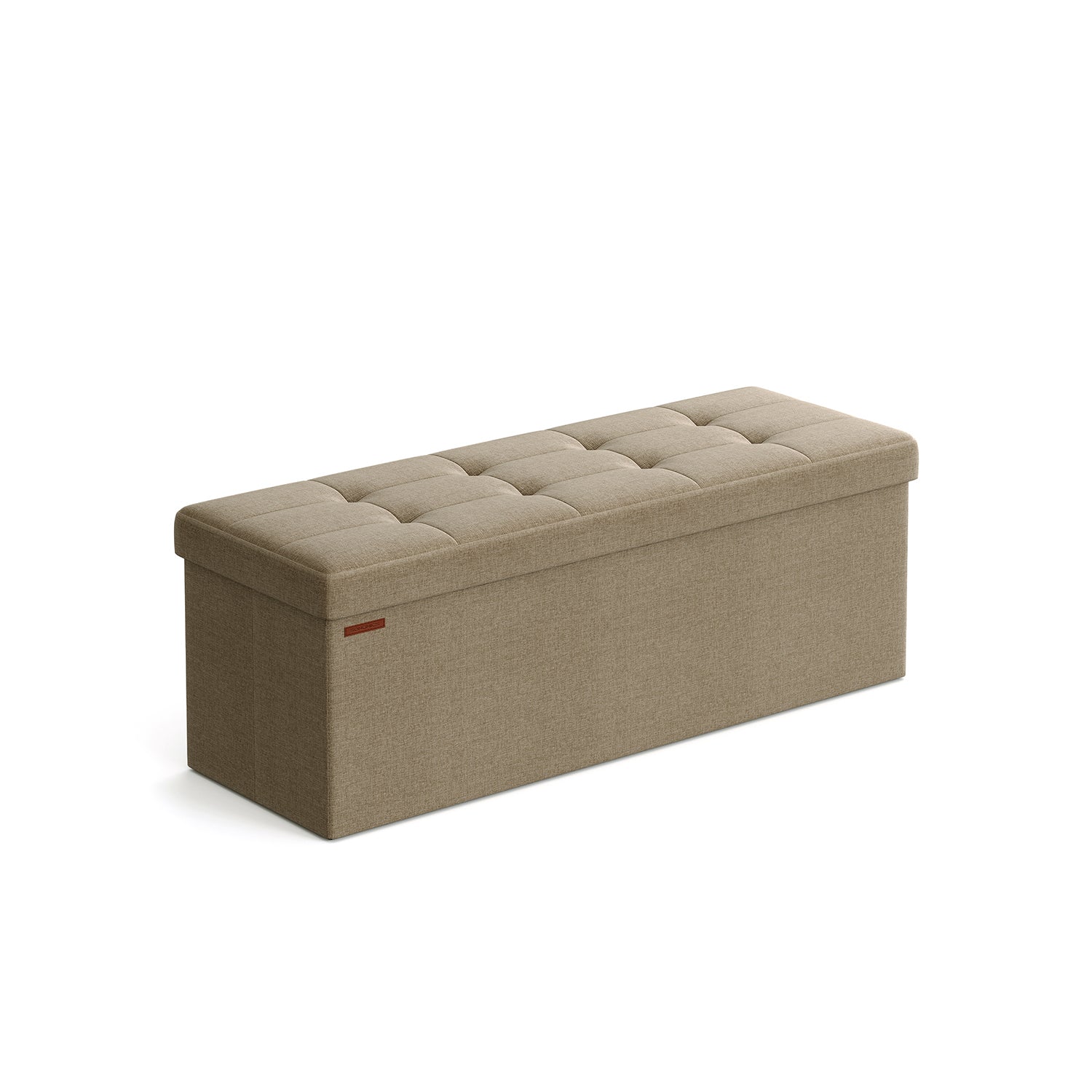 Sofa - 110 cm - faltbar mit Speicherplatz - Leichtes Taupe