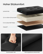 Bank - mit Speicherplatz - Basic Black