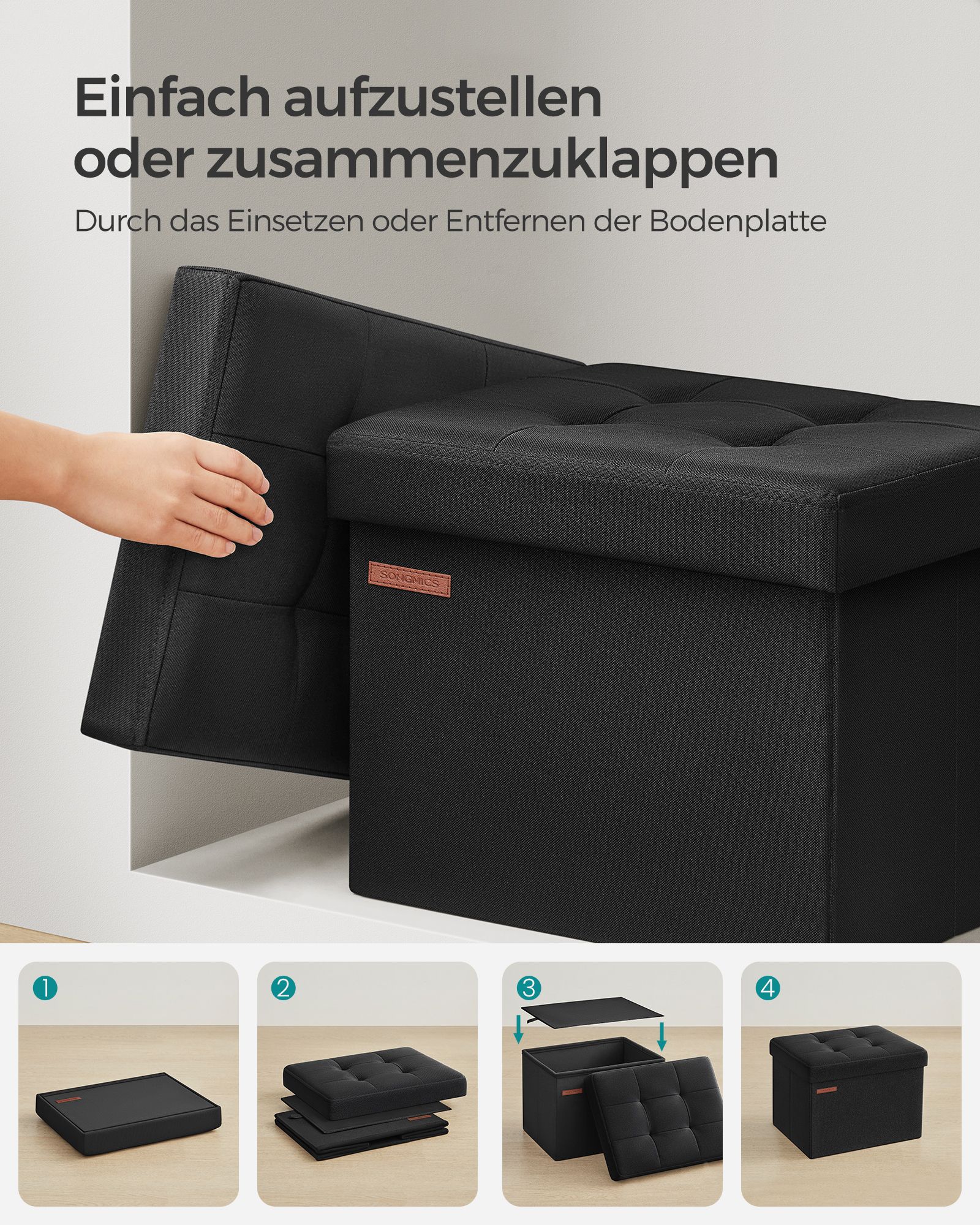 Bank - mit Speicherplatz - Basic Black