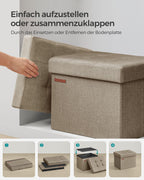 Bank - mit Speicherplatz - Leichtes Taupe
