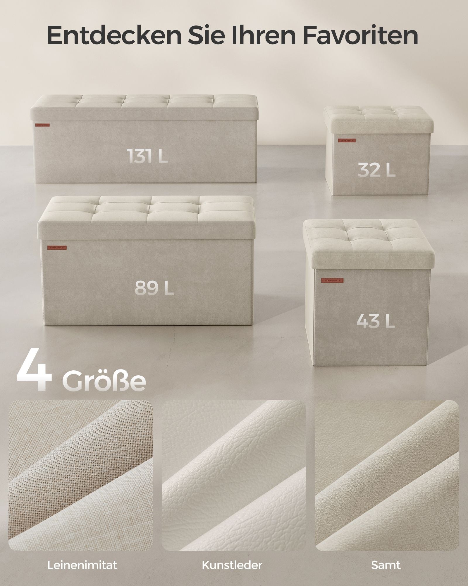 Stuhl - mit Speicherplatz - 31 × 41 cm - bis zu 130 kg