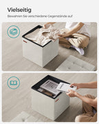 Sofa - mit Speicherplatz - Samt - 38 × 38 × 38 cm