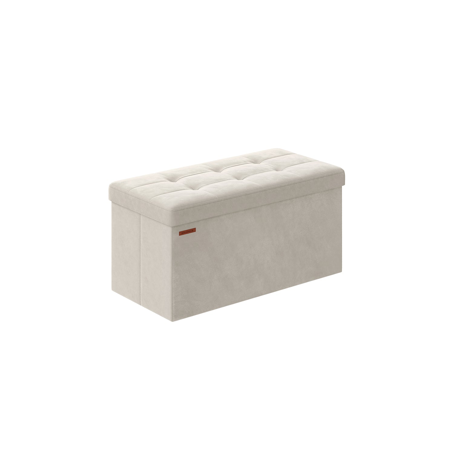 Bank - mit Speicherplatz - Samt - 38 × 76 × 38 cm