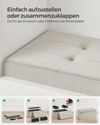 Bank - mit Speicherplatz - Samt - 38 × 76 × 38 cm