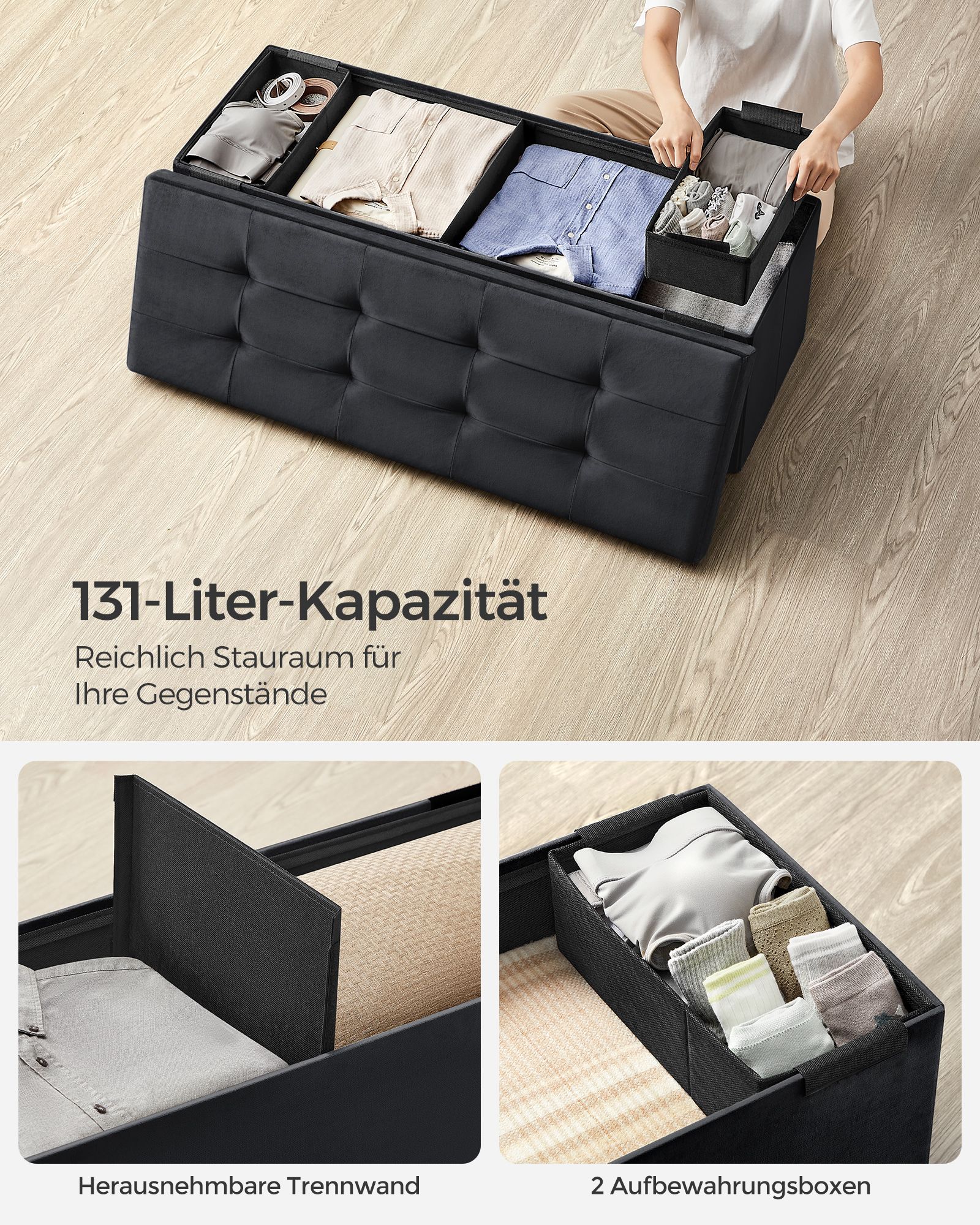 Bank - mit Speicherplatz - für einen Korridor - Tinte -Black
