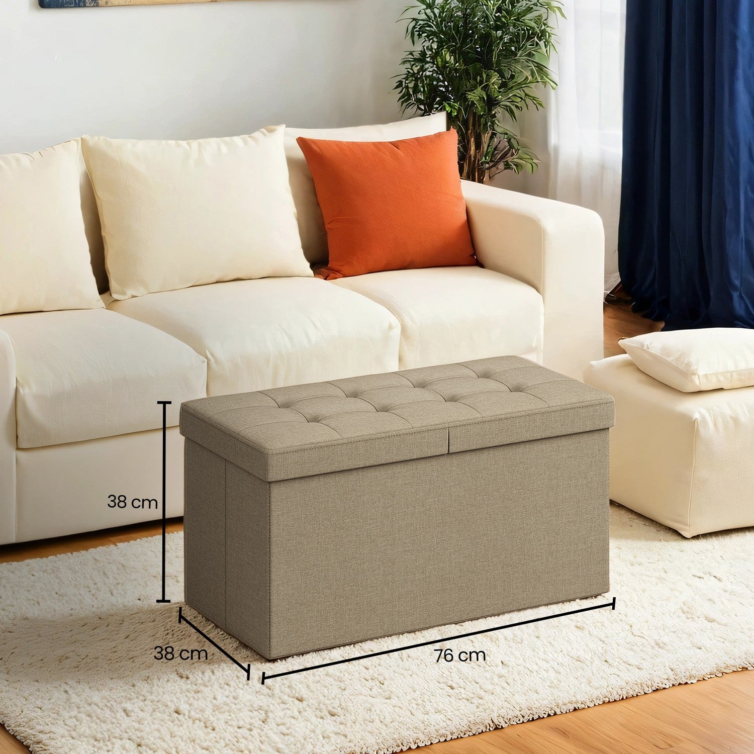 Sofa mit Stauraum, Klappzahnbox, Aufbewahrungsbox