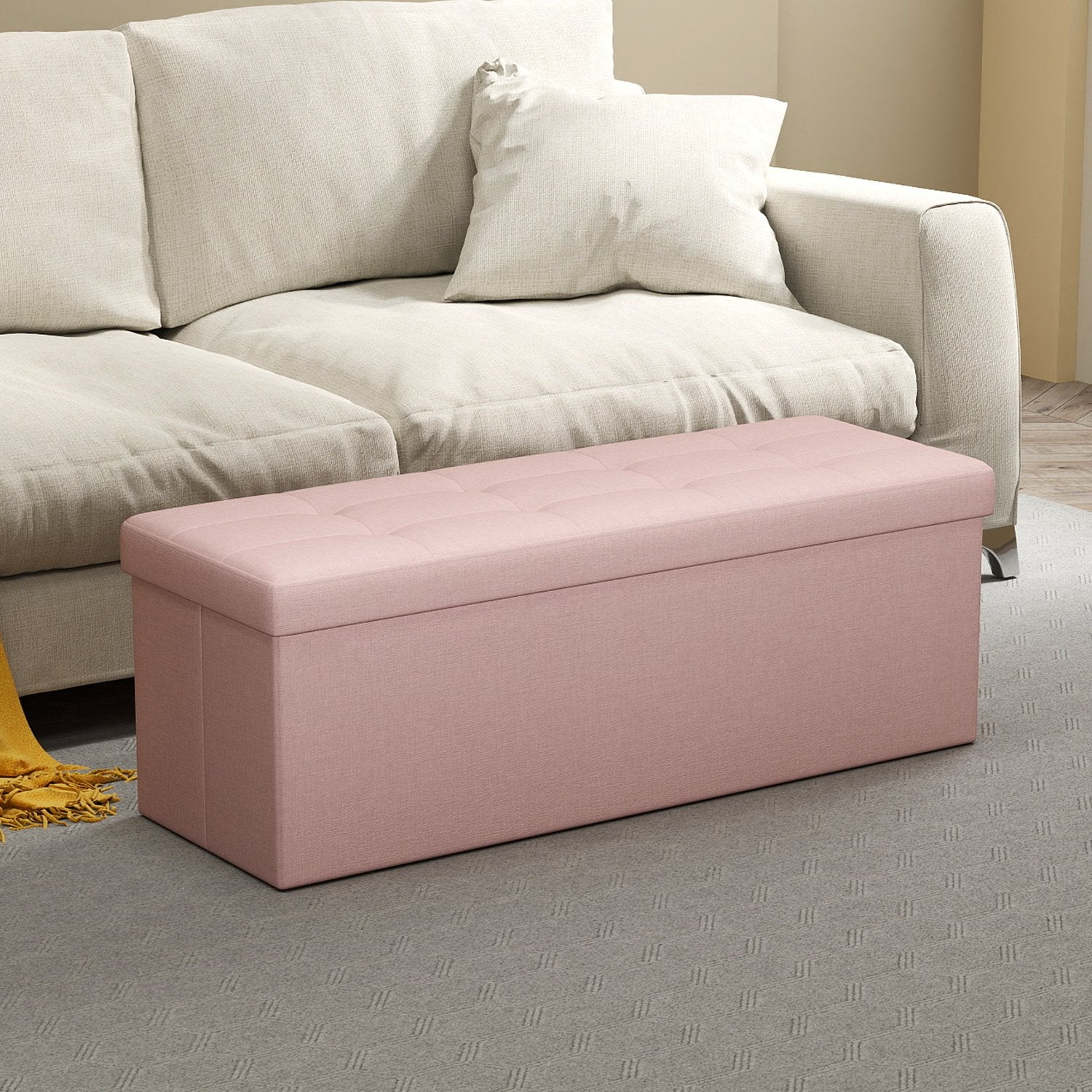 Sofa mit Stauraum - 38 x 110 x 38 cm - Sitzbox - Klappdeckel