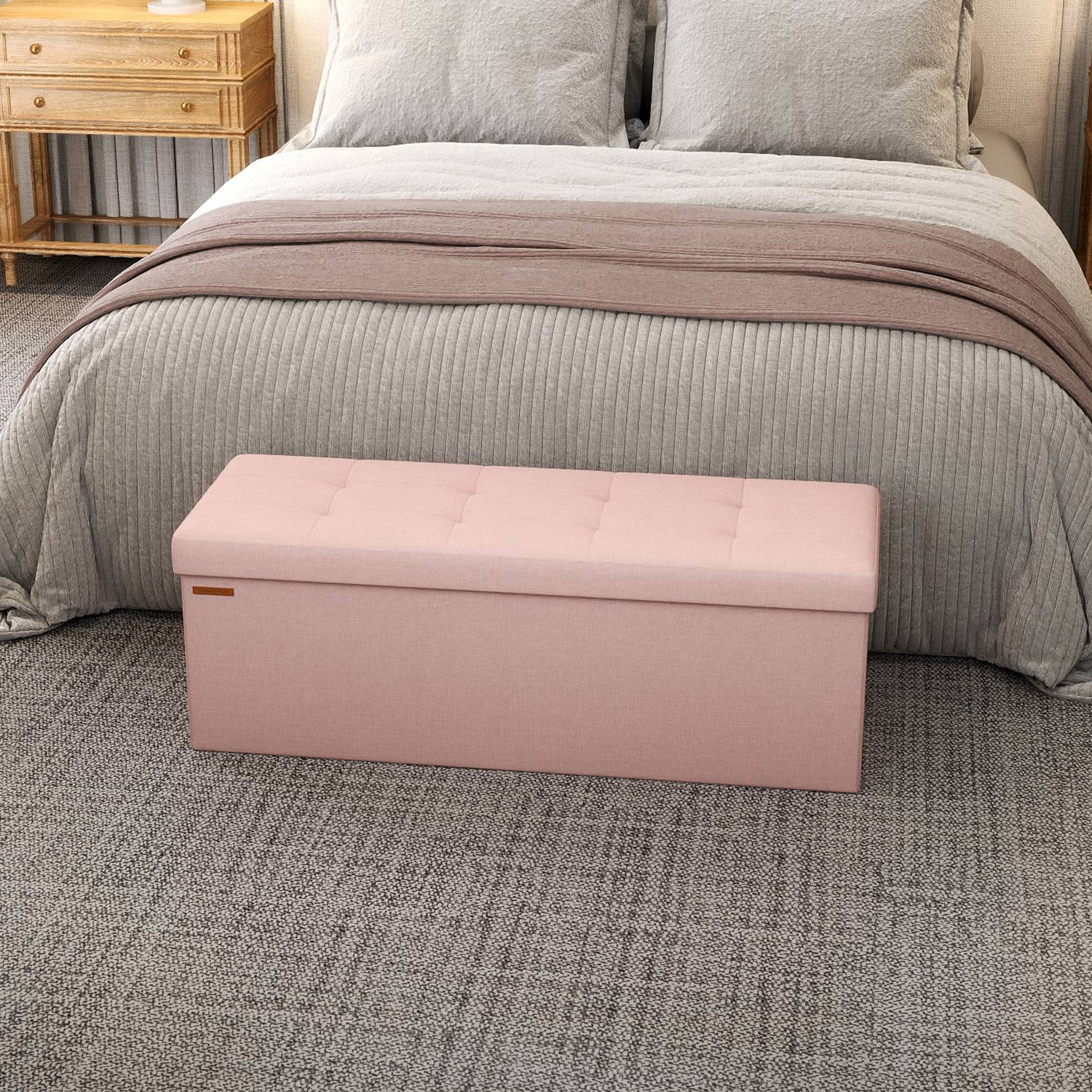 Sofa mit Stauraum - 38 x 110 x 38 cm - Sitzbox - Klappdeckel