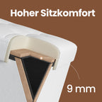 Sofa mit Stauraum - Klappsitzbox - stilvolle Aufbewahrungsbox - Dunkelgrau