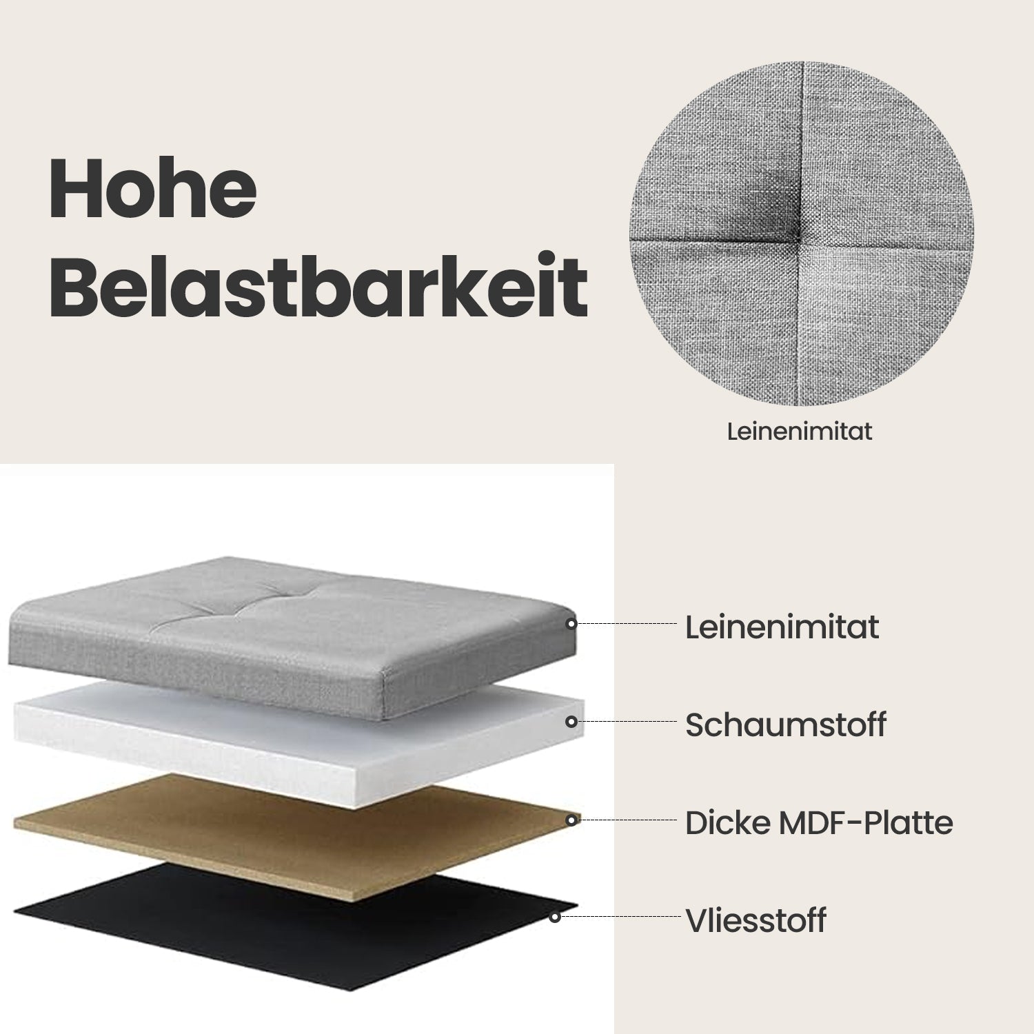 Bank - mit Stauraum - faltbar - Sitzbox