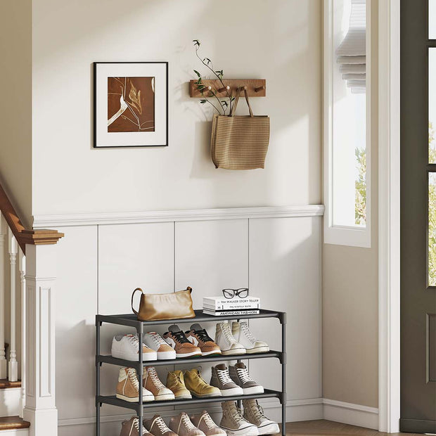 Schoenenrek – 3-laags –  Inktzwart – Voor hal of gang