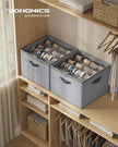 Schoenorganizer - 43 x 43 x 32 cm - voor maximaal 16 paar schoenen - verstelbare tussenschotten - stapelbaar - kleur: duifgrijs - maximum capaciteit: 18 kg