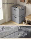 Schoenorganizer - 43 x 43 x 32 cm - tot 16 paar schoenen - verstelbare tussenschotten - duifgrijs - maximaal 18 kg per organizer