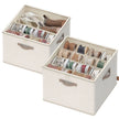 Schoenorganizer - 43 x 43 x 32 cm - geschikt voor maximaal 16 paar schoenen - cappuccinobeige - maximale draagkracht 18 kg