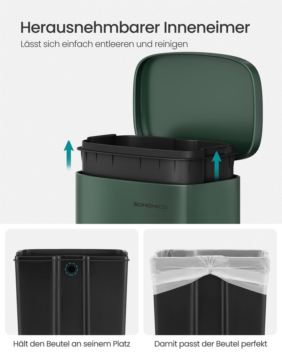 Küche Prullen Bin - 30 Liter - Vintage Green