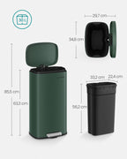 Küche Prullen Bin - 30 Liter - Vintage Green