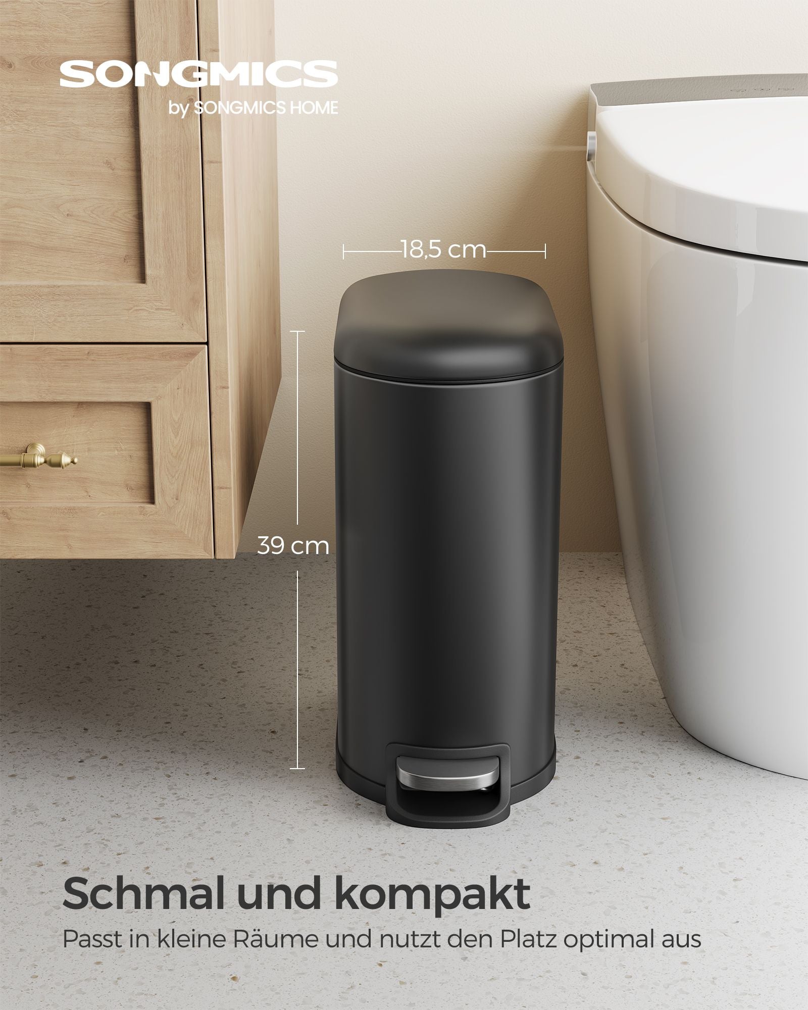 Kosmetikbox - 10 Liter - klein - mit Stahldeckel