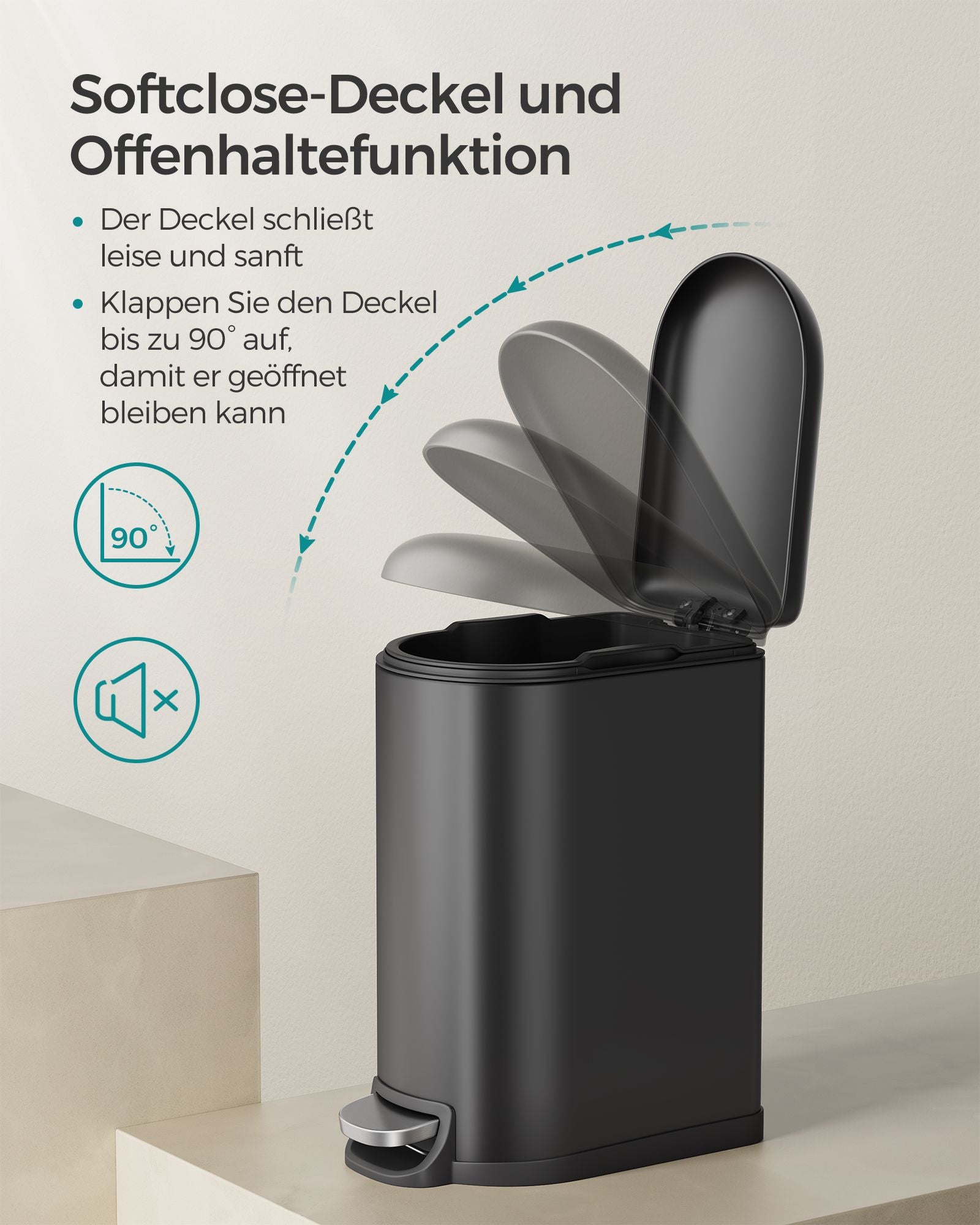 Kosmetikbox - 10 Liter - klein - mit Stahldeckel