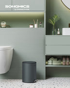 Kosmetischer Behälter - Badezimmer Trumps - Mülldose - 3 Liter - Schwarz